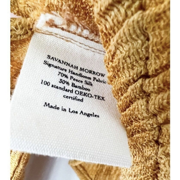 Savannah Morrow Sol Bell Sleeve Crop Top in Sunshine Yellow - Picture 10 of 11